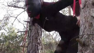 Bound up to a tree public on Hot clothes and