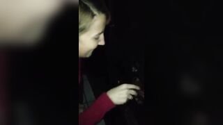 White fiance sucks bbc at the gloryhole