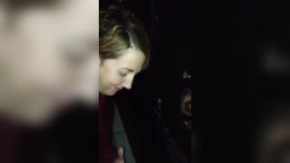 White fiance sucks bbc at the gloryhole