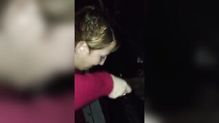 White fiance sucks bbc at the gloryhole