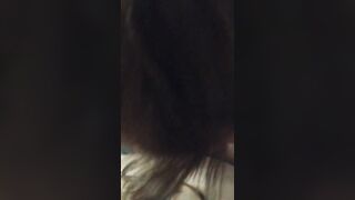 tatted mom shows off for camera and blows cock like