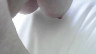38D hooters and belly flab pointing downwards