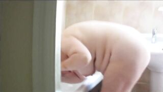 38D hooters and belly flab pointing downwards