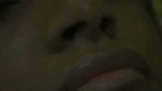 Rough banged black hoe