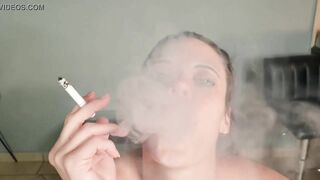 Kinky talking smoking bimbo wants you to use her as