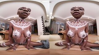 VRConk Freaky Ebony Princess Loves Plowed White Men VR Porn