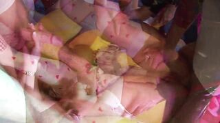 four-Man Anal Bukkake! Blonde Butt Fucking Whore Cum Drenched after