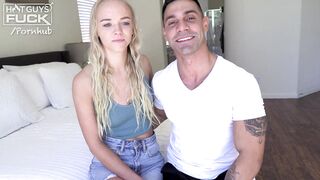 Ripped European Stud Fucks Small Blonde Teens With His Long Uncut Penis