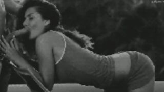 Cock sucking off and twat licking Bombshell gifs compilation