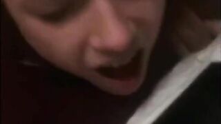 CRAZY TALKING BIMBO LOSES CONTROL WHILE BEING POUNDED BY big black dick