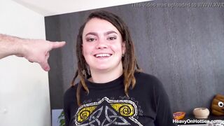 Dreadlocked and Unshaved Euro Likes It Hard!