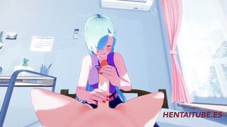 Seven Deadly Sins Anime - Eliza Hand Job and Head -