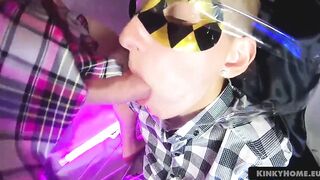 Dude inside cunt with mouth's underwear fucks a bound Emily into her