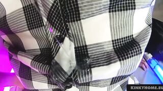 Dude inside cunt with mouth's underwear fucks a bound Emily into her