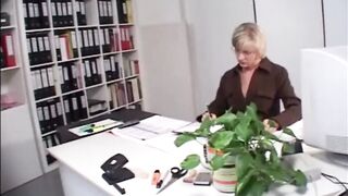 hot Milf fucks into Office