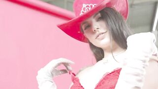 thin cowgirl blows off a cowboy