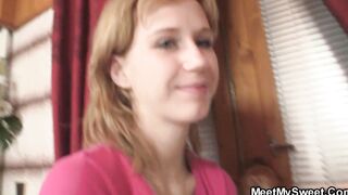Dude caught his thin gf rides big mature penis