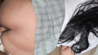 my incredible sexy class mate asks me to cum inside her