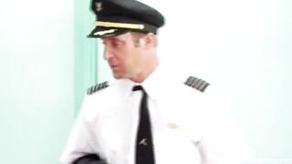 Double Head Interracial 3Some With Stewardesses