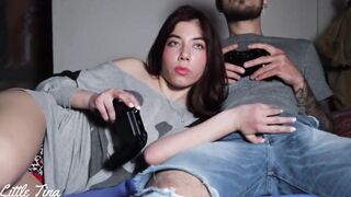 My friend's lover blows me off to win inside FIFA
