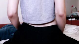 Long butt sluts ride a penis into ripped pants