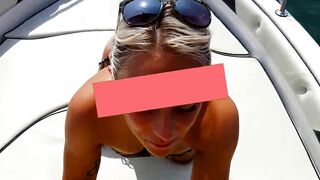 DEUTSCHES mom BOOT FICKT AUF DEM MEER