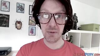 Vagina licking geeks pervert gets blown