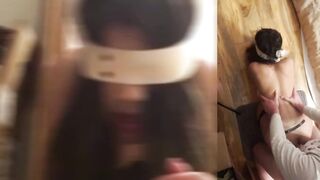 Filipina ROUGH Anal Split Screen Face Reaction