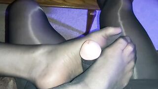 Nylon Devils Pedicure Foreplay with Panties Lovers