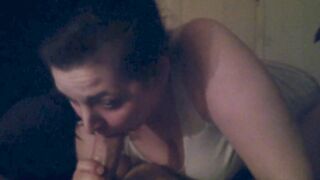 Feeding her cum