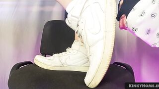 POWER OF SNEAKERS - Toes bdsm, shoes trampling