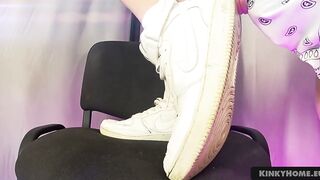 POWER OF SNEAKERS - Toes bdsm, shoes trampling