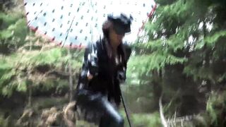 M.Madeleine Piras fucks a mega vibrator pig inside the woods