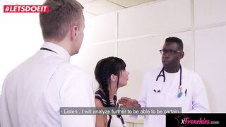 College chick gets banged! inside the butt by the principal and the