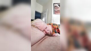 Husband films and jerks while wifey fucks bbc