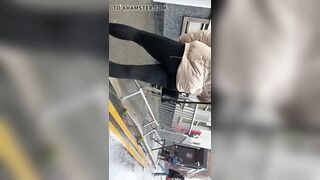 Bae Teenie inside Nike Pants into a g-string