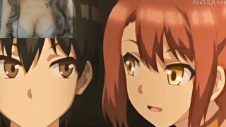 Anime - three girls fucks a lucky boy (HAREM)