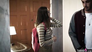 Innocent college eighteen Aften Opal plowed for the first time