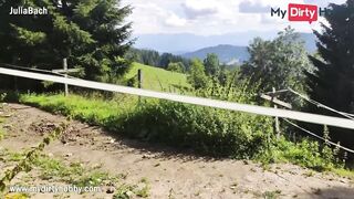 MyDirtyHobby - Outdoors stranger pounded with thin amateur