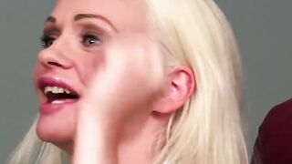 CFNM british femdoms wank and blows subs cock