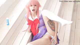 Anal masturbate with Yuno Gasai