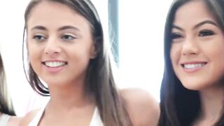 3 goddess girls stimulating their clits with dildos