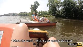 HUNT4K. For cash chesty sexy is drilled by hunter into
