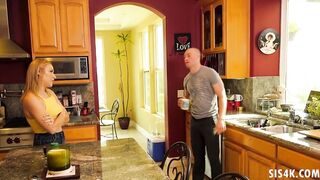 Kasey Miller snipped her leggings with stepbro