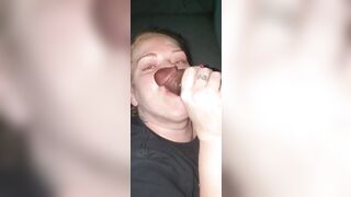 sucking off mine penis