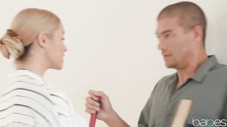 blonde rough pounded