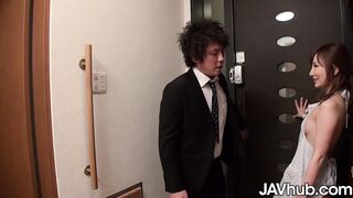 JAVHUB Wakana Yuzuki has her tight snatch creampied