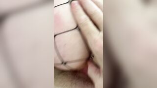 Unshaved Northern redhead skank on period ride penis