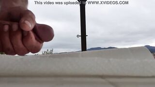 Me wanking and creampie solo