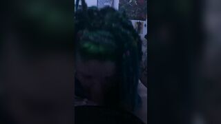 BBW mom babygirl blows penis